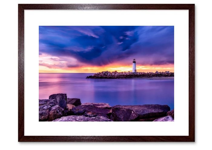 Santa Cruz Lighthouse Framed Print